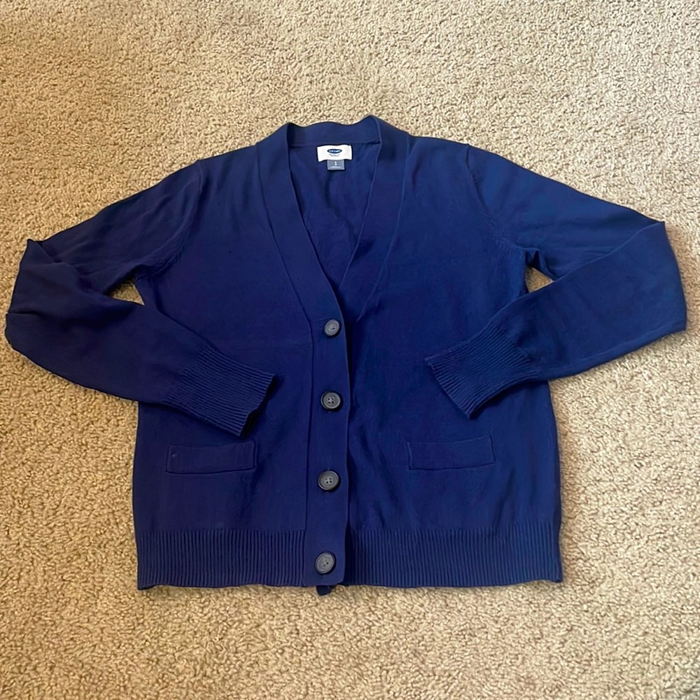 Old Navy Blue Cardigan Small